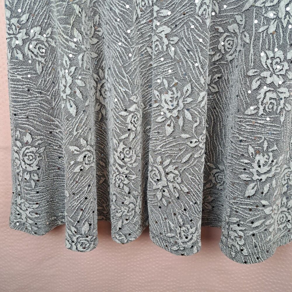 Connected Apparel Women Dress Sleeveless Stretch Size 12 With Sequins Sparkling - Picture 11 of 12